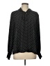 Cupcakes & Cashmere 100% Polyester Polka Dots Black Long Sleeve Blouse Size L - photo 1