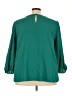 Ann Taylor LOFT 100% Polyester Teal 3/4 Sleeve Blouse Size 24 - photo 2