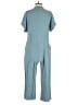 Anrabess Solid Teal Jumpsuit Size S - photo 2