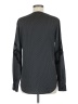 Ann Taylor 100% Nylon Gray Long Sleeve Blouse Size M - photo 2