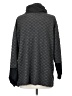 Unbranded Houndstooth Gray Turtleneck Sweater Size S (estimated) - photo 2