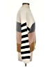Woven Heart Color Block Tan Pullover Sweater Size XS - photo 4