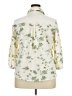 Unbranded 100% Polyester Floral Ivory 3/4 Sleeve Blouse Size 2X - photo 2