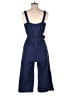 Monteau Solid Blue Jumpsuit Size M - photo 2