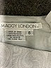 Maggy London 100% Polyester Paisley Silver Formal Skirt Size 6 - photo 4