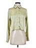 Ro & De 100% Polyester Metallic Green Long Sleeve Blouse Size S - photo 1
