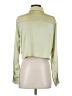 Ro & De 100% Polyester Metallic Green Long Sleeve Blouse Size S - photo 2