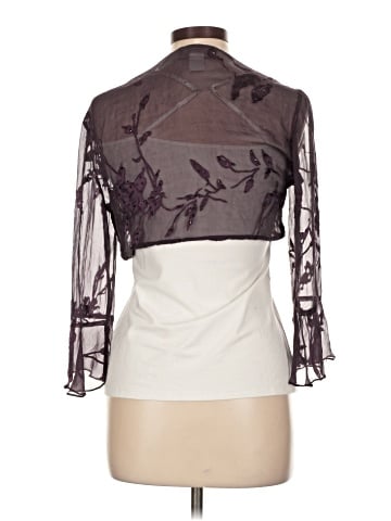 Alex Evenings 3/4 Sleeve Silk Top (view 2)