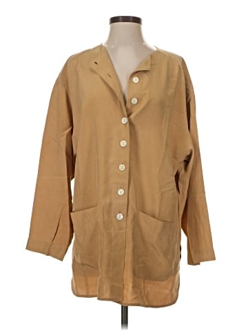 Jaeger 3/4 Sleeve Silk Top (view 1)