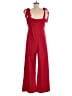Unbranded 100% Polyester Solid Red Jumpsuit Size M - photo 2