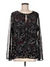 Sanctuary 100% Polyester Black Long Sleeve Blouse Size M - photo 1