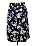 Ann Taylor 100% Polyester Floral Black Casual Skirt Size 10 - photo 2