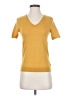 Eric Bompard Yellow Short Sleeve Top Size S - photo 1