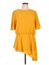 Beige by ECI Yellow Short Sleeve Top Size L - photo 1