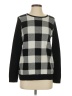 Charter Club Checkered-gingham Black Pullover Sweater Size S - photo 1