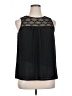 AB Studio 100% Polyester Black Sleeveless Blouse Size L - photo 1