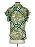 Cato Paisley Teal Short Sleeve Blouse Size S - photo 2