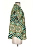 Cato Paisley Teal Short Sleeve Blouse Size S - photo 4