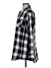 Caslon 100% Cotton Plaid Blue Long Sleeve Button-Down Shirt Size M - photo 5