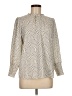 Carolina Belle 100% Polyester Polka Dots Ivory Long Sleeve Blouse Size M - photo 1