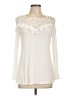 Time and Tru Ivory Long Sleeve Blouse Size L - photo 1
