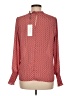 Carolina Belle 100% Polyester Hearts Red Long Sleeve Blouse Size M - photo 2