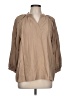 Basque Tan 3/4 Sleeve Blouse Size 12 - photo 1