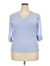 Design History Blue 3/4 Sleeve Blouse Size XXL - photo 1