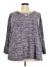 Woman Within Purple Pullover Sweater Size 30 - 32 - photo 1