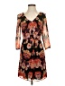 Broadway & Broome 100% Polyester Floral Black Casual Dress Size 0 - photo 1
