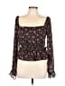 WAYF 100% Polyester Black Long Sleeve Blouse Size L - photo 1