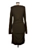 Express Solid Brown Casual Dress Size L - photo 2