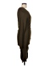 Express Solid Brown Casual Dress Size L - photo 4