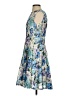 Roz & Ali 100% Polyester Floral Blue Cocktail Dress Size 2 - photo 5