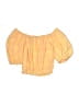 Seed Yellow Short Sleeve Blouse Size 8 - photo 1