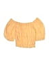 Seed Yellow Short Sleeve Blouse Size 8 - photo 2
