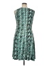 Perceptions Print Teal Cocktail Dress Size 14 - photo 2