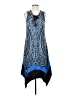 GNW Graphic Blue Cocktail Dress Size S - photo 1