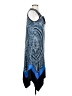 GNW Graphic Blue Cocktail Dress Size S - photo 4