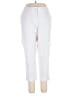 Sejour Solid White Casual Pants Size 16W - photo 1