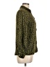 Zara Animal Print Green Long Sleeve Blouse Size L - photo 4
