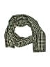 Unbranded Checkered-gingham Green Brown Scarf One size - photo 1