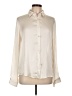 Mi ami 100% Polyester Ivory Long Sleeve Blouse Size L - photo 1