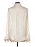 Mi ami 100% Polyester Ivory Long Sleeve Blouse Size L - photo 2