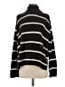 Gap 100% Cotton Stripes Black Brown Turtleneck Sweater Size S - photo 1