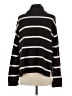 Gap 100% Cotton Stripes Black Brown Turtleneck Sweater Size S - photo 2