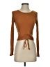 Timing Brown Long Sleeve Top Size S - photo 1