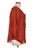 Maeve 100% Rayon Orange 3/4 Sleeve Blouse Size 10 - photo 4