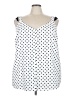 Torrid 100% Polyester White Sleeveless Blouse Size 3X Plus (3) - photo 1