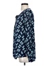 Thyme 100% Rayon Blue Long Sleeve Blouse Size XS - photo 5